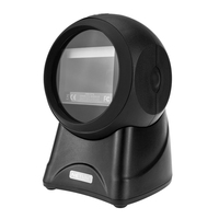 Escáner de código de barras para escritorio, lector de código de barras con puerto de conexión Usb Rs232, 1D, 2D, megapíxeles integrados en el mostrador