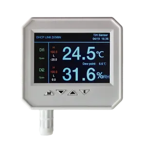ether netzwerk temperatur- und luftfeuchtigkeits-sensor mit lcd-display modbus ethernet kühlschrank datalogger