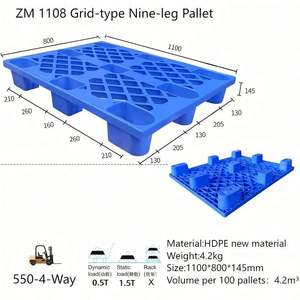 พาเลทขนส่งทางเดียว ขนาด 1200x1100x150 มม. สำหรับการส่งออกและโลจิสติกส์ - Product Image 3