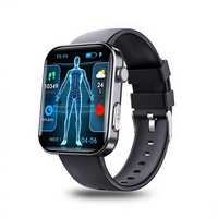 Smartwatch Quadrato F300 con Funzione di Chiamata, SOS, Rilevamento Cadute, Contapassi, Monitoraggio del Sonno, Fitness Tracker e Notifiche Messaggi