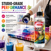 Activateur Cellulaire 250 ml, Huile de Silicone, Medium Acrylique pour Coulée, Additif Moussant Sans Cuisson pour Peinture Fluide, Fournitures de Coulée
