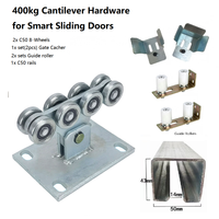 Kit de quincaillerie pour portail cantilever de 400 kg |   Accessoires complets du système C50 pour portails coulissants automatiques intelligents