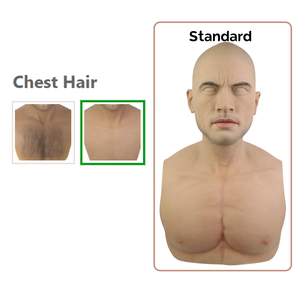 Déguisement de fête d'Halloween Couvre-chef en silicone complet pour acteur masculin pour le tournage d'accessoires de film Ballon de <span class=keywords><strong>mascarade</strong></span> Cosplay - Product Image 3