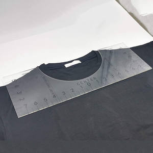 Règle d'alignement du t-shirt en <span class=keywords><strong>acrylique</strong></span>, deux tailles, Placement du t-shirt, Guide graphique, résistant aux UV, outils de <span class=keywords><strong>couture</strong></span> imprimés - Product Image 4