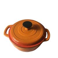 Ollas y Cacerolas de Hierro Fundido con Revestimiento Ecológico y Saludable, Utensilios de Cocina Antiadherentes Esmaltados