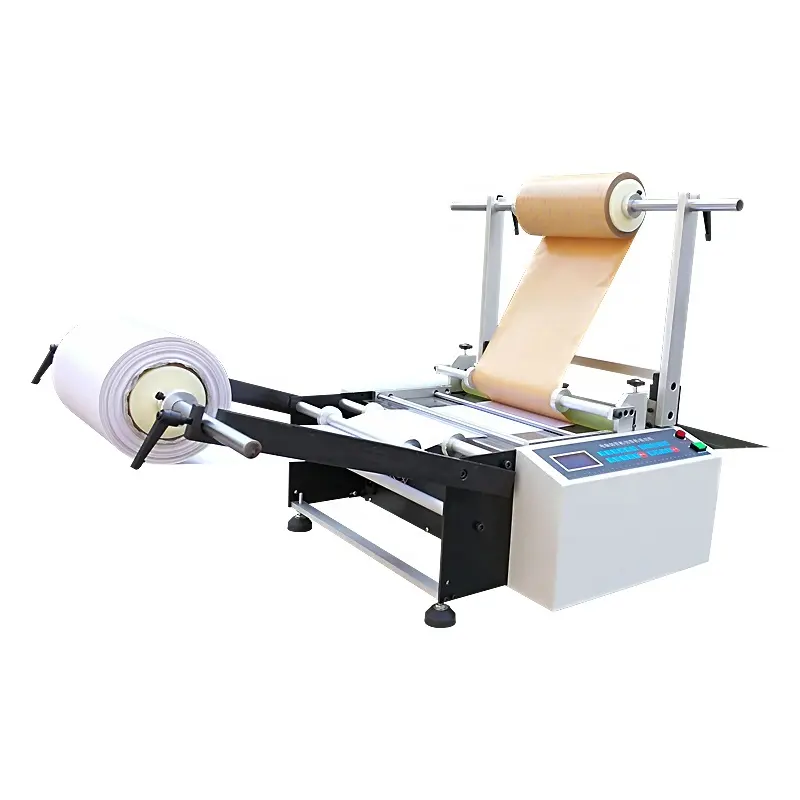 Máquina cortadora de laminación de papel de liberación de rollo a hoja de 1100mm de ancho de escritorio de gran oferta para adhesivo de papel Kraft