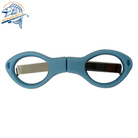 Merveilleux ciseaux pliants portables multi-usages en forme de lunettes Mini cisaillement pour fil de pêche