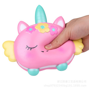 PU Unicorn Fidget Toy Slow <b>Rebound</b> Stress Relief For Kids 2-4 Years Unisex - Product Image 3