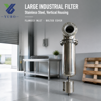 Boîtiers de filtres en acier inoxydable pour montage en banque parallèle sur collecteurs communs dans les salles de filtration industrielles