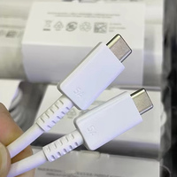 Câble de charge rapide 5A original, 1,8 m, type C, câble de données, charge rapide USB-C vers USB-C, téléphone portable, matériau ABS, logo personnalisé