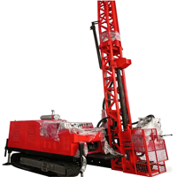 Foreuse hydraulique sur chenilles à moteur diesel pour exploration géologique, machine portable avec pompe et engrenages