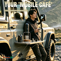 Table de camping pour VR, étagère latérale extérieure pour véhicule, légère et pliable, accessoires d'extérieur, station de café pour camping-car