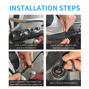 Riscaldamento invernale usb per tenere in caldo la maniglia di riscaldamento della bicicletta da strada 5 comandi DC12v riscaldati gli scaldini elettrici per moto - Product Image 6