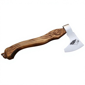 Hacha Premium con Cabeza de Acero al Carbono, Mango de Madera de Fresno, Hoja de Corte de Grado Profesional para Corte y Partición, Hacha de Acero al Carbono en Venta - Product Image 1