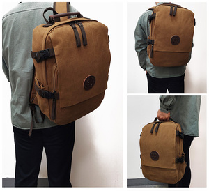 Phong Cách Bền Vải Du Lịch Máy Tính Xách Tay Ba Lô Cho Nam Giới Hợp Thời Trang Cổ Điển Nhiệm Vụ Nặng Nề Thiết Kế Cho Thể Thao Ngoài Trời Trường Học Cho Mùa Hè - Product Image 6