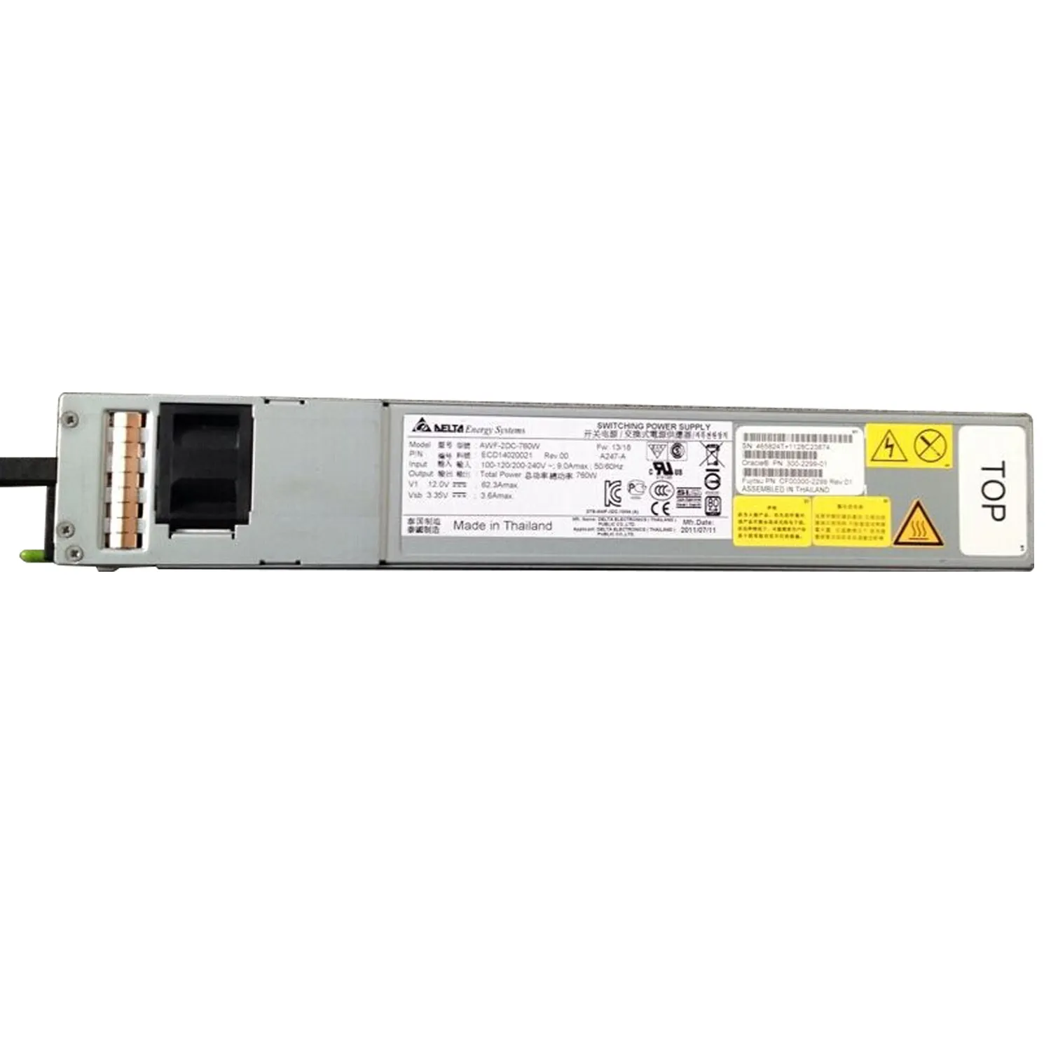 Sun 300-2299-01 Delta Sistemi di Energia AWF-2DC-760W 760W di Potenza di Alimentazione