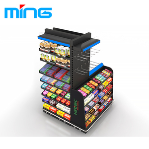 Siêu thị một mặt nhiệm vụ ánh sáng LED ánh sáng kim loại giá Gondola hiển thị kệ cho siêu thị kiểm tra truy cập - Product Image 6