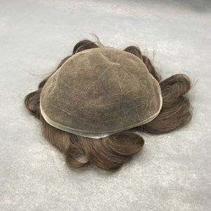 Parrucca <span class=keywords><strong>da</strong></span> <span class=keywords><strong>uomo</strong></span> in pizzo integrale, realizzata a mano, con <span class=keywords><strong>capelli</strong></span> <span class=keywords><strong>veri</strong></span>, rete HD per extension, <span class=keywords><strong>capelli</strong></span> corti, multicolore - Product Image 2