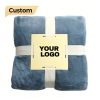 Selimut Flanel Fleece Anti-Pilling Mewah Nyaman untuk Pesawat, Festival, dan Rumah, dengan Cetakan Digital Kustom, Lembut dan Hangat, Grosir Tekstil Rumah Tangga