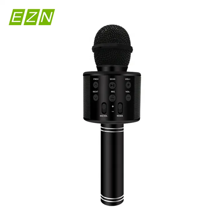 Không Dây Mini Karaoke KTV MIC Loa Máy Nghe Nhạc Hát Ghi Âm Chuyên Nghiệp Không Dây BT Microphone OEM Logo Của Bạn