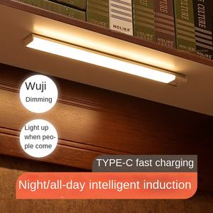 Luz LED ultrafina para armario, recargable por USB, sensor de movimiento PIR para uso doméstico en interiores, armario de cocina con luz nocturna de 20/30/40/60CM - Product Image 5