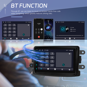 Podofo Android Car Audio 7 pouces <span class=keywords><strong>2</strong></span> + 64GB Auto Radio voiture multimédia pour <span class=keywords><strong>Dacia</strong></span>/<span class=keywords><strong>Sandero</strong></span>/Renault/Lada CarPlay Android Auto GPS WiFi - Product Image 3