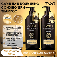TWG Marque privée Shampooing et après-shampoing au caviar Nourrissant Hydratant Anti-pelliculaire Shampooing moelleux Sets de soins capillaires au caviar