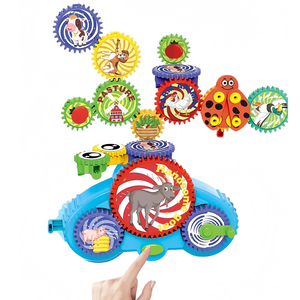 Bloques de Construcción STEM, Ladrillos de Juguete Técnicos para Ensamblar, Animales de Dibujos Animados, Cognición, Engranajes de Plástico DIY, Juguetes de Construcción Eléctricos Educativos - Product Image 5