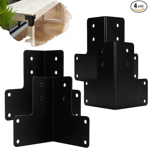 Supports d'angle robustes pour établi, kit de supports d'angle en acier pour table d'atelier, supports d'établi pour bureau, boîte, bord et poutre en bois - Product Image 1