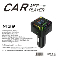 LS Lecteur MP3 Bluetooth portable universel pour voiture avec chargeur de téléphone et lumière LED, idéal pour la lecture de musique – Meilleures ventes