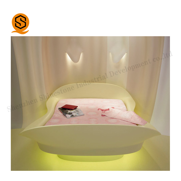 Роскошная мебель для гостиничного проекта В президентском стиле, кровать для отдыха, кровать из искусственного камня