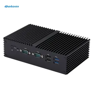 Qotom डेस्कटॉप मिनी पीसी J6412 योग्यता के रूप में कोर 2.0 GHz दोहरी लैन दोहरी कॉम रनिंग 24/7 DDR4 रैम MSATA SSD