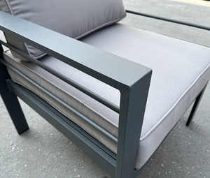 Set da Giardino in Alluminio <span class=keywords><strong>Mobili</strong></span> da Esterno Tavolo da Patio Divano Componibile con Poltrona Soggiorno da Esterno Gruppo di Sedute <span class=keywords><strong>per</strong></span> Terrazza Balcone <span class=keywords><strong>e</strong></span> Cortile - Product Image 2