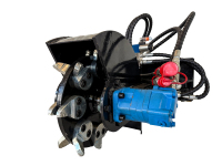 Broyeur de souches pour mini-chargeuse, broyeur forestier à oscillation latérale, profondeur de coupe 24-30 pouces, compatible avec attache rapide universelle