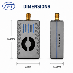 Émetteur <span class=keywords><strong>vidéo</strong></span> analogique FPV ultra-stable SFT-R48-5W01 4,8 GHz, liaison de transmission d'image RF sans fil longue portée - Product Image 3