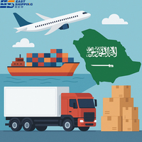 Transitaire de fret de classe A en Chine vers l'Arabie Saoudite, agent d'expédition porte-à-porte, logistique mondiale, DDP, express aérien, marchandises dangereuses