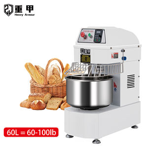 Mélangeur à pâte commercial robuste <span class=keywords><strong>de</strong></span> 60 L <span class=keywords><strong>avec</strong></span> design spiralé à 2 vitesses pour la pizza et le pain dans les restaurants et les boulangeries - Product Image 1