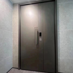 Porte en acier de marque supérieure maison moderne de luxe conception pare-balles porte de sécurité blindée externe en métal porte blindée de maison - Product Image 2