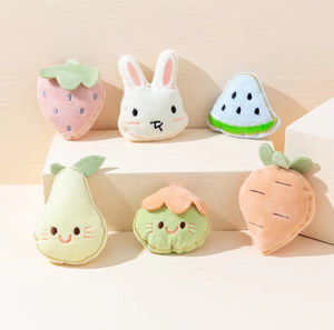 Paquete de 5 juguetes de peluche chirriantes de HYRA, juguete chirriante para perros pequeños resistente para masticadores agresivos - Product Image 5