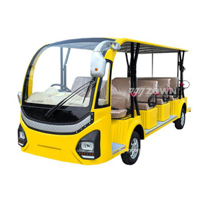 Voiture électrique de tourisme de haute qualité, 14 places, moteur 4000W, couleur personnalisée, type ouvert/fermé pour sites touristiques - Product Image 1