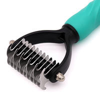 Peigne démêlant pour animaux de compagnie en acier J010 à 11 dents, antidérapant, sûr, sans risque de rayures cutanées, pour nœuds tenaces et poils emmêlés