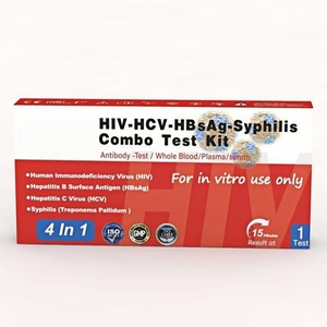 Kit <span class=keywords><strong>de</strong></span> Prueba Rápida 4 en 1 para Detección <span class=keywords><strong>de</strong></span> <span class=keywords><strong>VIH</strong></span>, VHC, HBsAg y Sífilis en Sangre, Manual, <span class=keywords><strong>de</strong></span> Plástico, para Uso Doméstico, Resultados Rápidos, Fácil <span class=keywords><strong>de</strong></span> Usar - Product Image 6