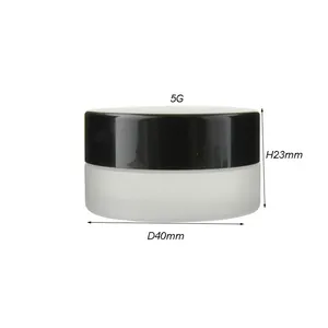 5g 10g transparent glass lip balm container cream jar cosmetic glass jar for eye cream skincare gel blush ointment