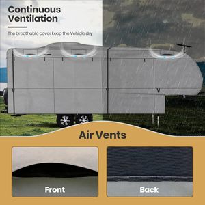 Easezone Windproof Upgraded Class C RV <strong>Cover</strong> Nonwoven Class C <strong>Caravan</strong> Motorhome <strong>Cover</strong> - Product Image 4