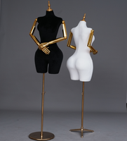 Mannequins brésiliens demi-corps grande taille pour femmes courbes, avec torse en tissu, poitrine et hanches généreuses, pour présentation BBL