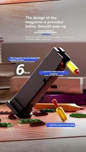 Brinquedo de Quebra-Cabeça de Blocos de Construção LT Shooting Gun, Blocos de Construção Lançáveis, Modelo Educacional de Arma de Balas Macias DIY - Product Image 5