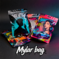 Sac anti-odeur 3.5g pochette debout Ziplock emballage alimentaire comestible sacs en Mylar imprimés personnalisés pour bonbons gommeux