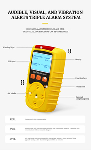 Saixi Chất lượng cao xách tay màn hình lớn LCD IP65 bảo vệ Gas Detector cho <span class=keywords><strong>ex</strong></span> và các loại khí độc hại - Product Image 3