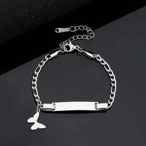 Hot-selling Fashionable and Versatile butterfly Heart Stainless Steel <b>Bracelet</b> for Women Personalized Customization - Product Image 6