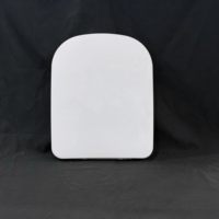 Couvre-siège de toilette carré, plaque de couverture en PP à descente lente, produit très vendu sur le marché sud-américain